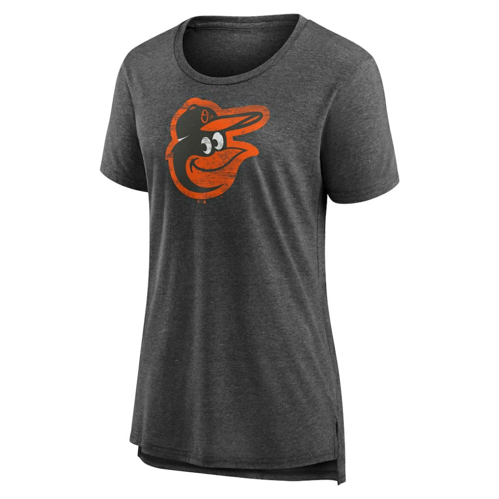Baltimore Orioles Women's Weathered Official Logo Tri-Blend T-Shirt - MLB T-shirts