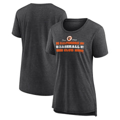 Baltimore Orioles Women's Power Swing Tri-Blend T-Shirt - MLB T-shirts