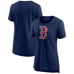 Boston Red Sox Women's Weathered Official Logo Tri-Blend T-Shirt - MLB T-shirts