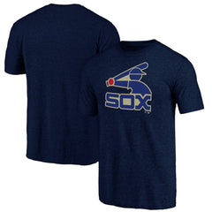 Chicago White Sox Cooperstown Official Logo Tri-Blend T-Shirt - MLB T-shirts