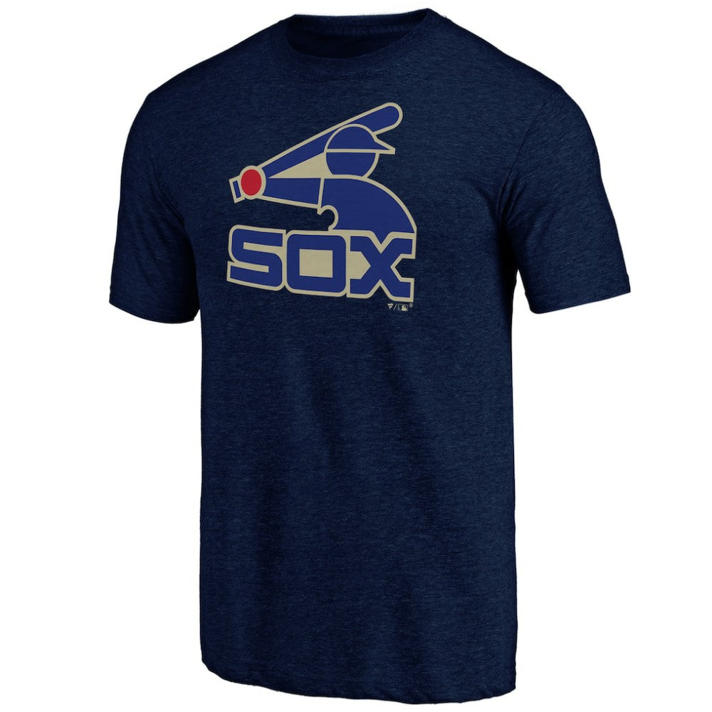 Chicago White Sox Cooperstown Official Logo Tri-Blend T-Shirt - MLB T-shirts