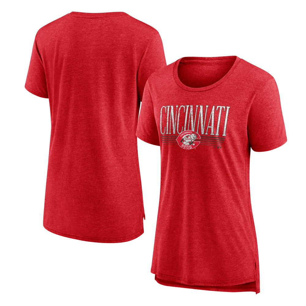 Cincinnati Reds Women's Toppler Tri-Blend T-Shirt - MLB T-shirts