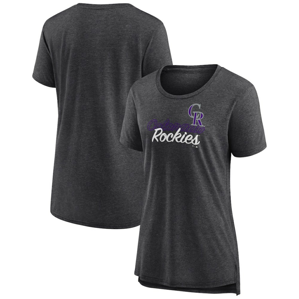 Colorado Rockies Women's Practice Time Tri-Blend T-Shirt - MLB T-shirts