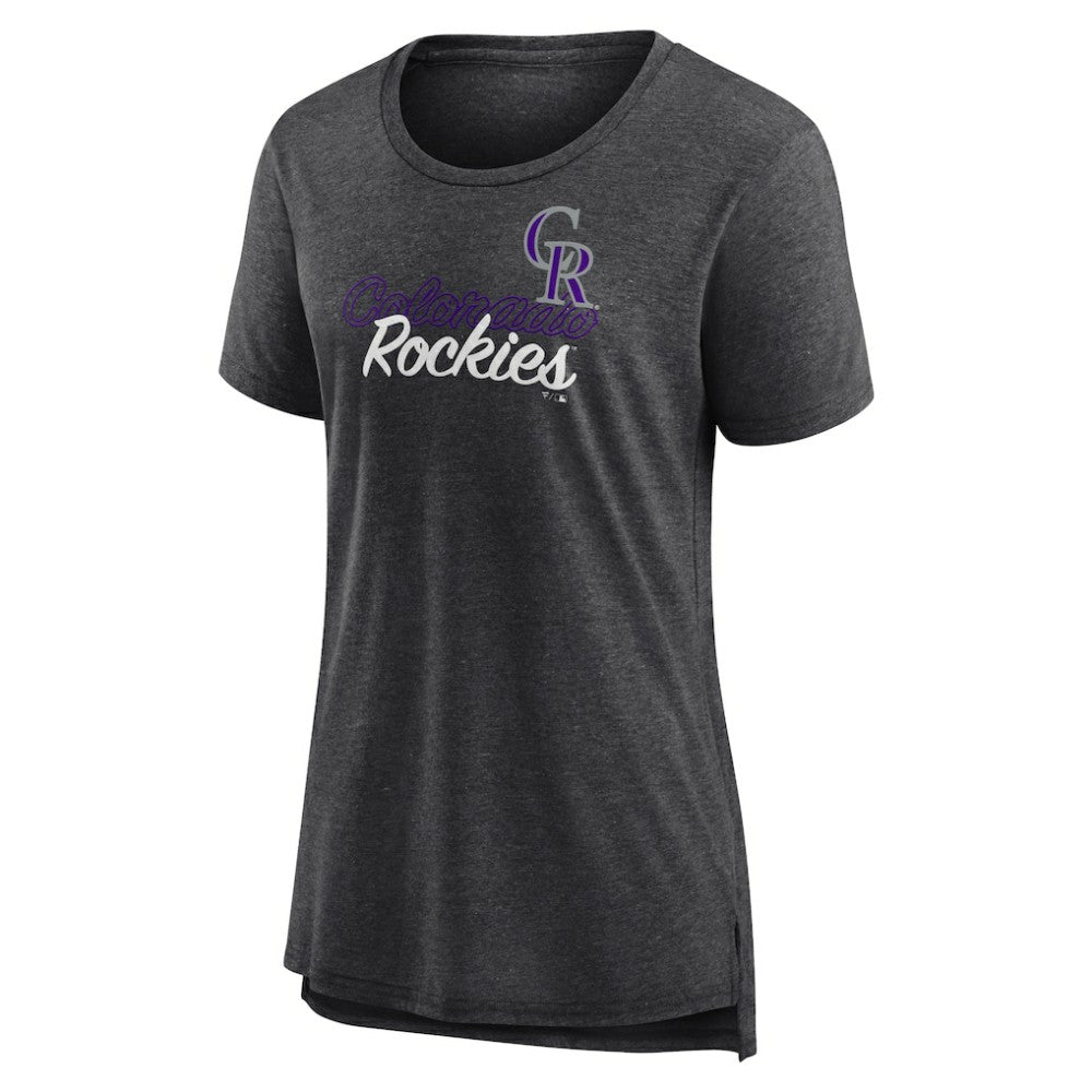 Colorado Rockies Women's Practice Time Tri-Blend T-Shirt - MLB T-shirts