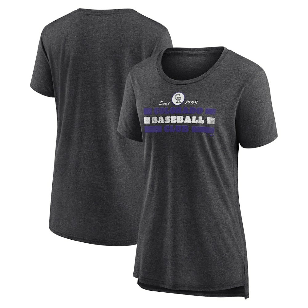 Colorado Rockies Women's Power Swing Tri-Blend T-Shirt - MLB T-shirts