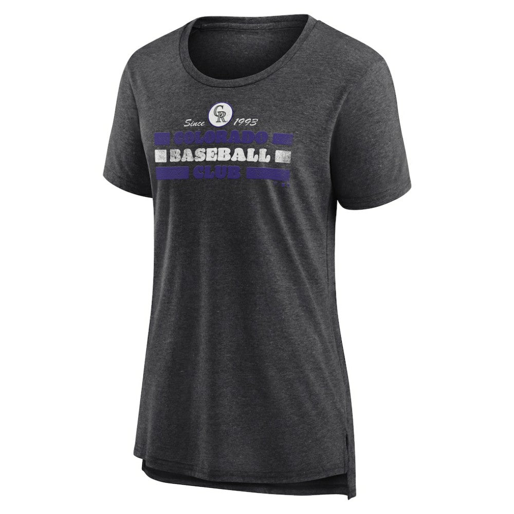 Colorado Rockies Women's Power Swing Tri-Blend T-Shirt - MLB T-shirts