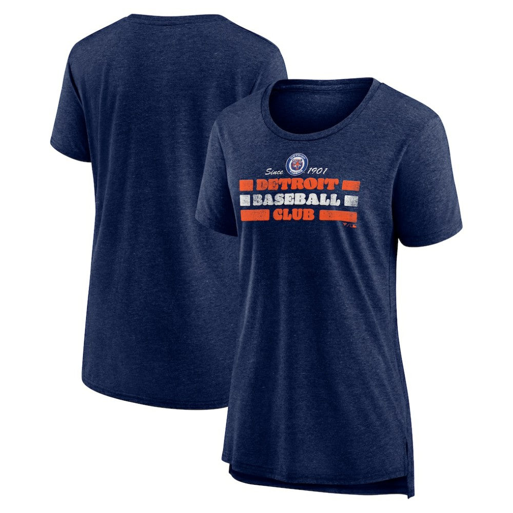 Detroit Tigers Women's Power Swing Tri-Blend T-Shirt - MLB T-shirts