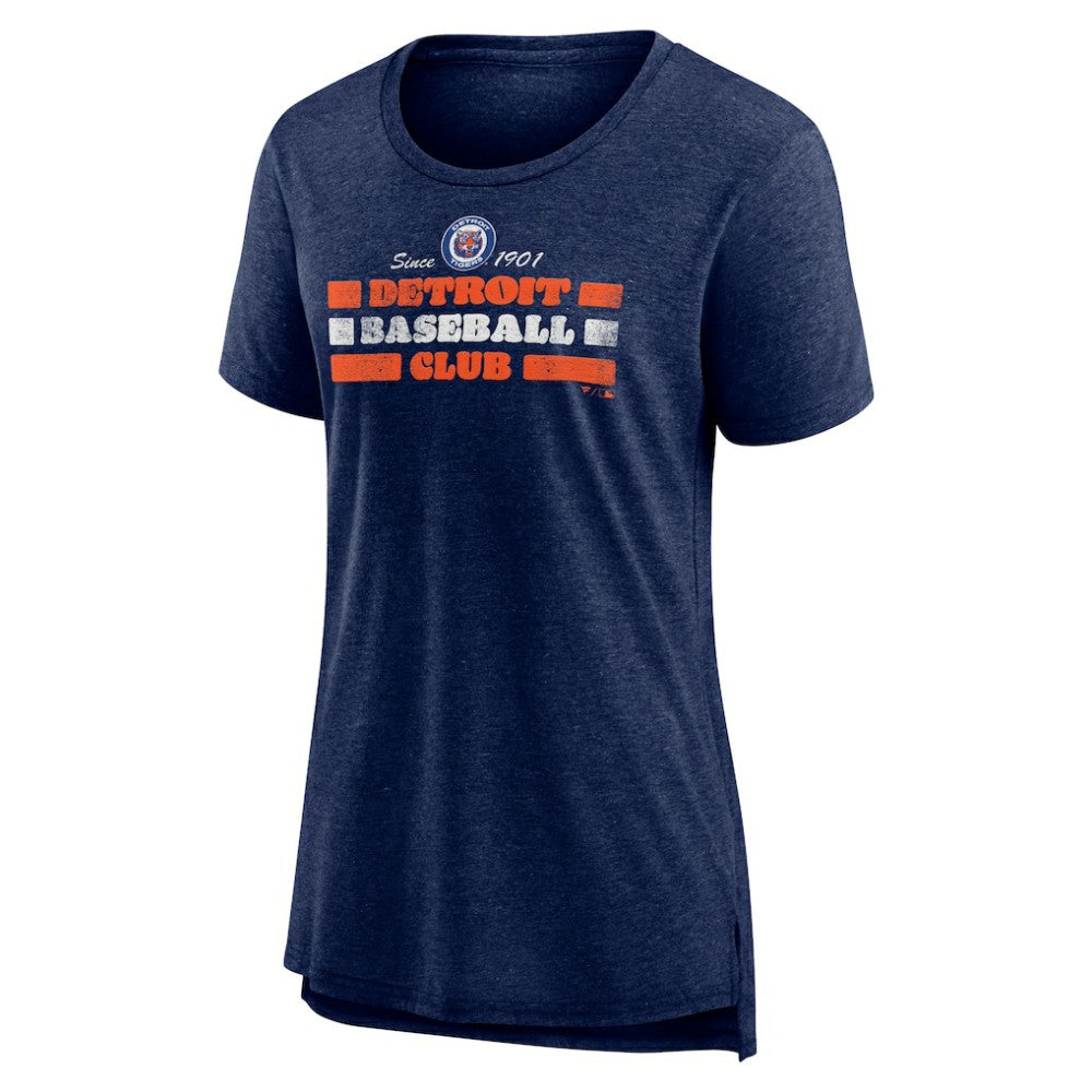 Detroit Tigers Women's Power Swing Tri-Blend T-Shirt - MLB T-shirts