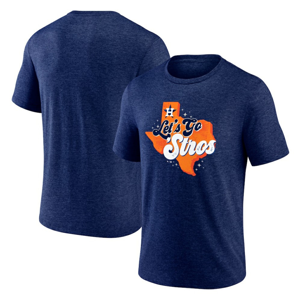 Houston Astros Scripty Tri-Blend T-Shirt - MLB T-shirts