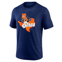 Houston Astros Scripty Tri-Blend T-Shirt - MLB T-shirts