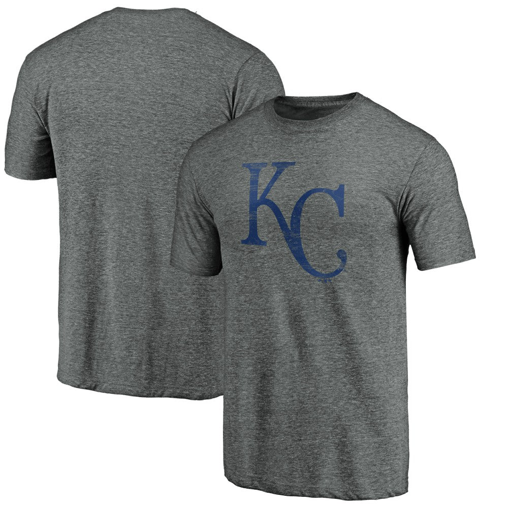 Kansas City Royals Weathered Official Logo Tri-Blend T-Shirt - MLB T-shirts