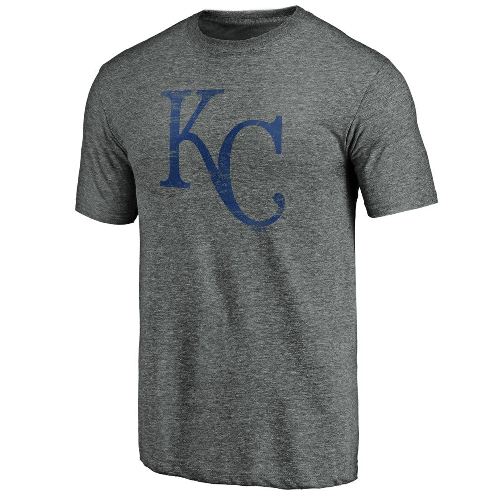 Kansas City Royals Weathered Official Logo Tri-Blend T-Shirt - MLB T-shirts