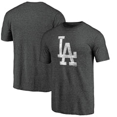 Los Angeles Dodgers Weathered Official Logo Tri-Blend T-Shirt - MLB T-shirts