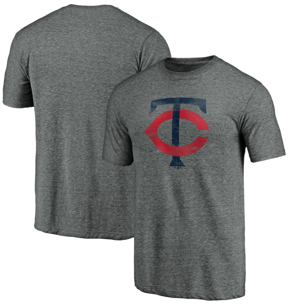 Minnesota Twins Weathered Official Logo Tri-Blend T-Shirt - MLB T-shirts
