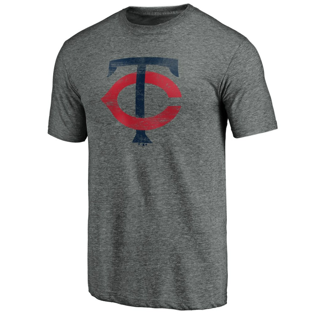 Minnesota Twins Weathered Official Logo Tri-Blend T-Shirt - MLB T-shirts