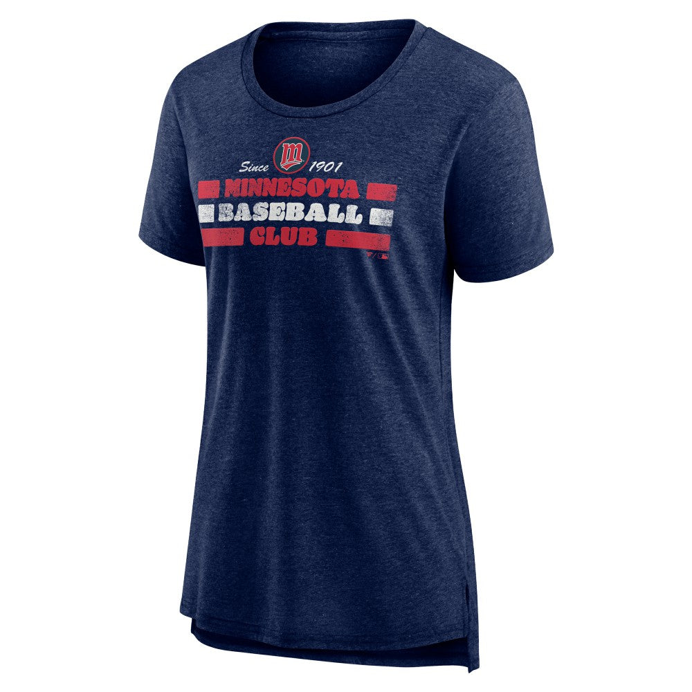 Minnesota Twins Women's Power Swing Tri-Blend T-Shirt - MLB T-shirts