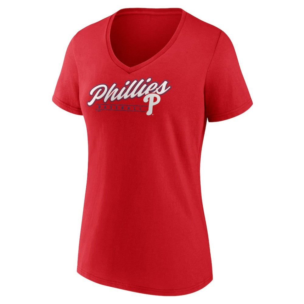 Philadelphia Phillies Women's One And Only V-Neck T-Shirt - MLB T-shirts
