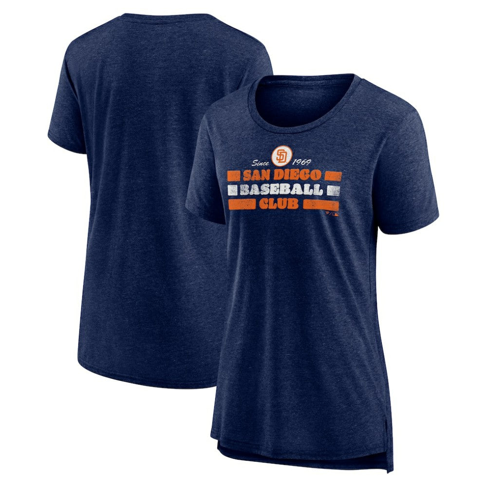 San Diego Padres Women's Power Swing Tri-Blend T-Shirt - MLB T-shirts