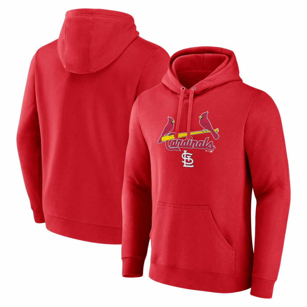 St. Louis Cardinals Team Lockup Pullover Hoodie - MLB Hoodies