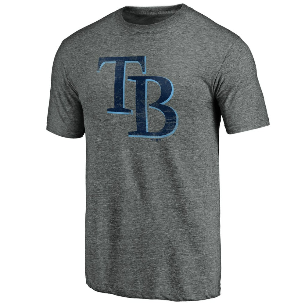 Tampa Bay Rays Weathered Official Logo Tri-Blend T-Shirt - MLB T-shirts