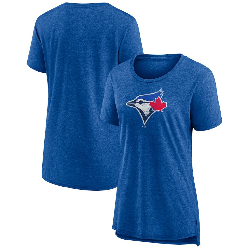 Toronto Blue Jays Women's Weathered Official Logo Tri-Blend T-Shirt - MLB T-shirts