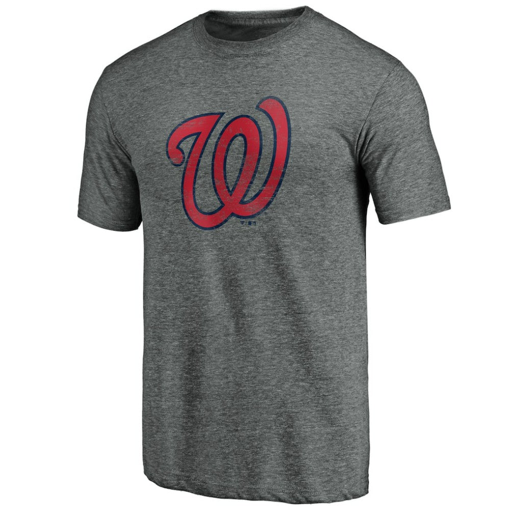 Washington Nationals Weathered Official Logo Tri-Blend T-Shirt - MLB T-shirts