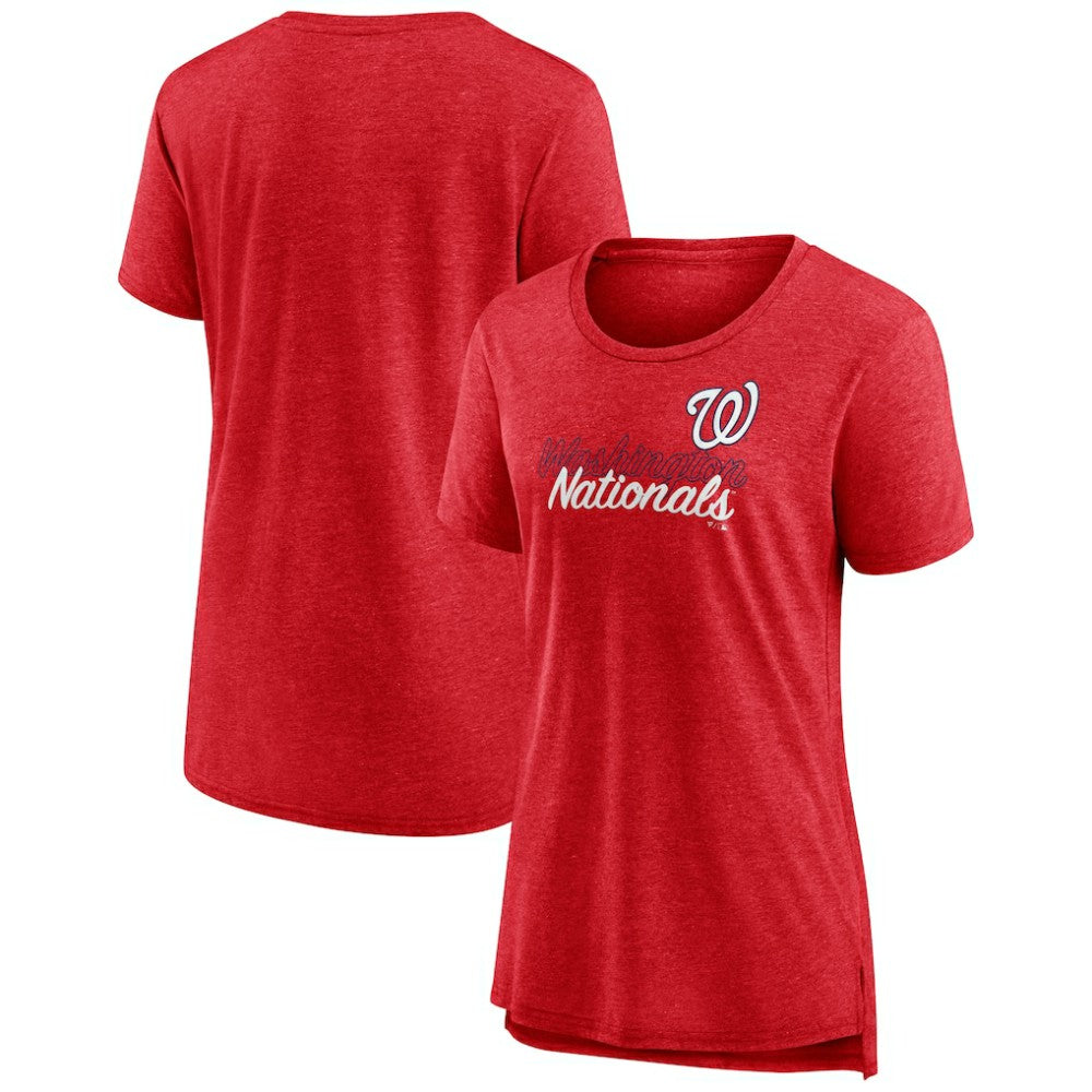 Washington Nationals Women's Practice Time Tri-Blend T-Shirt - MLB T-shirts