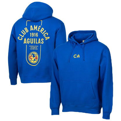 Club America Sport Design Sweden Streetwear Relaxed Pullover Hoodie Discount - Royal