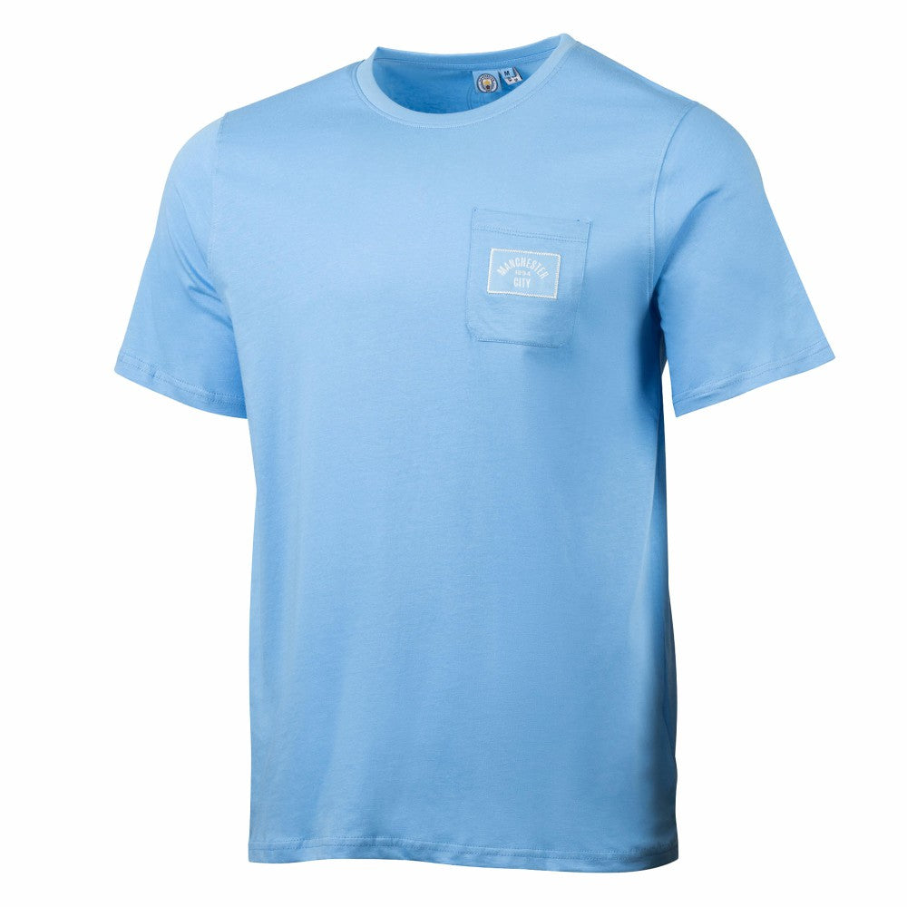 Manchester City Sport Design Sweden Relaxed Post Match Pocket T-Shirt