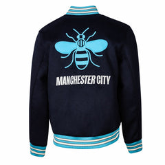 Manchester City Sport Design Sweden Free Kick Wool Varsity Jacket