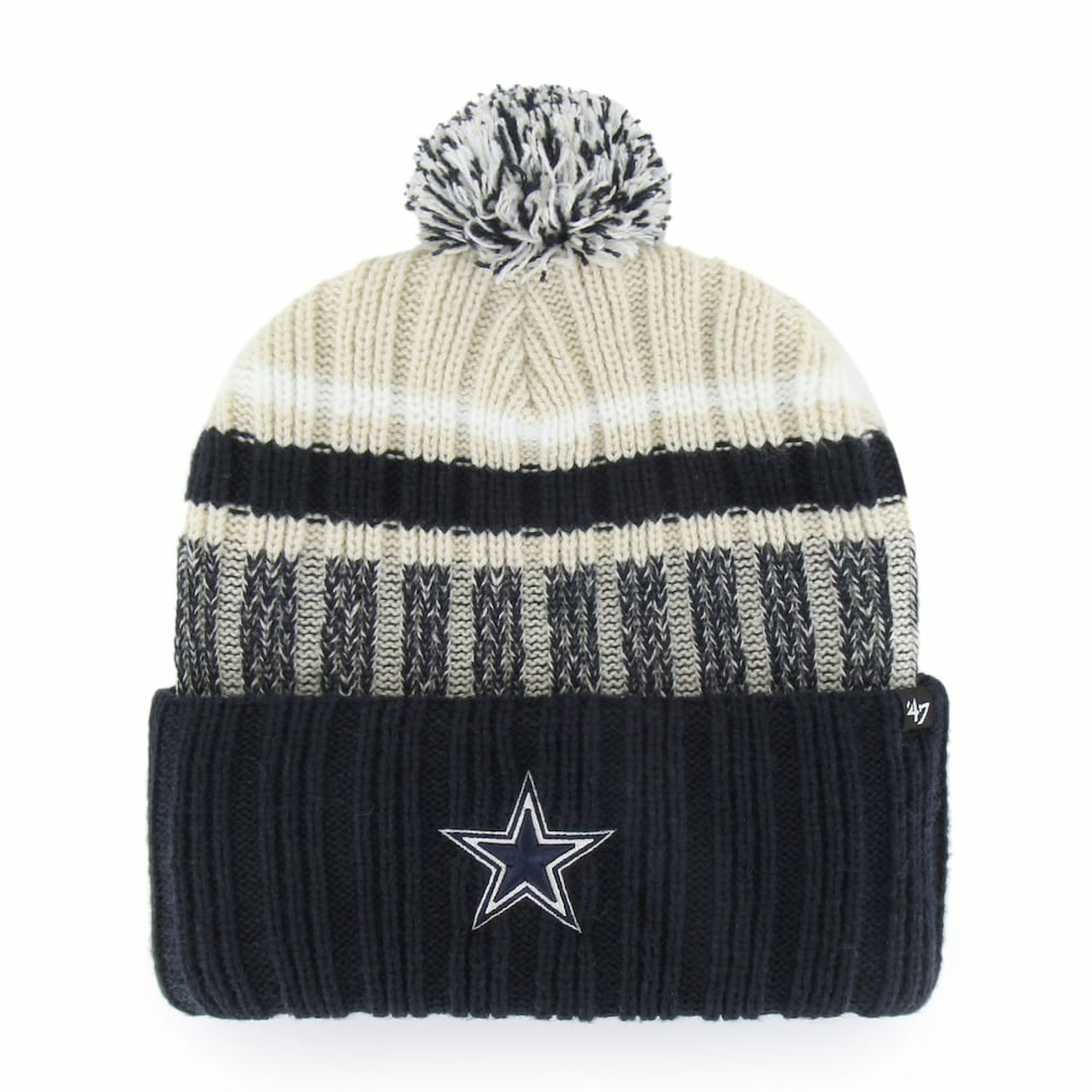 Dallas Cowboys '47 Long Range Cuffed Knit Hat with Pom | NFL Outlet