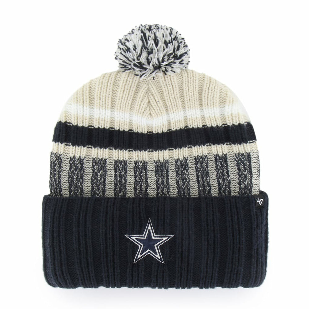 Dallas Cowboys '47 Long Range Cuffed Knit Hat with Pom | NFL Outlet