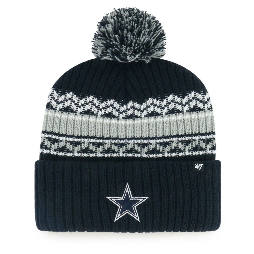 Dallas Cowboys '47 Youth Polar Vortex Cuffed Knit Hat with Pom | NFL Online