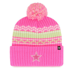 Dallas Cowboys '47 Girls Youth Polar Vortex Cuffed Knit Hat with Pom | NFL Outlet