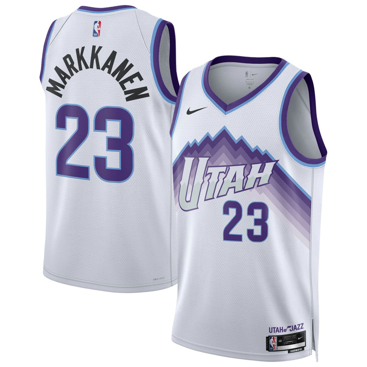 White Lauri Markkanen Utah Jazz Unisex Swingman Jersey | NBA