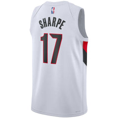 White Shaedon Sharpe Portland Trail Blazers Unisex Swingman Player Jersey | NBA