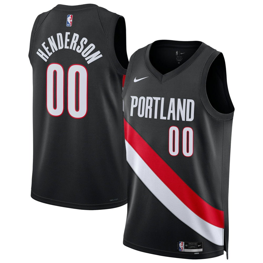 Black Scoot Henderson Portland Trail Blazers Unisex Swingman Jersey | NBA