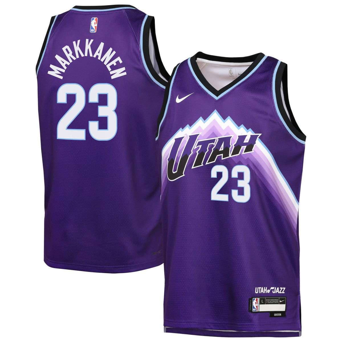 Purple Lauri Markkanen Utah Jazz Youth Icon Edition Swingman Jersey | NBA