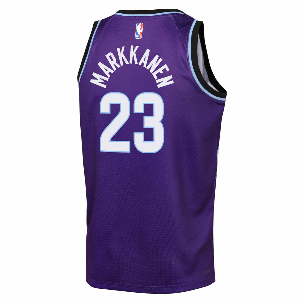 Purple Lauri Markkanen Utah Jazz Youth Icon Edition Swingman Jersey | NBA