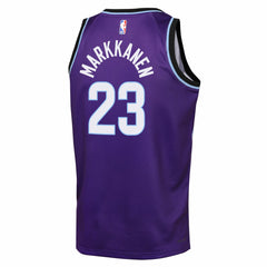 Purple Lauri Markkanen Utah Jazz Youth Icon Edition Swingman Jersey | NBA