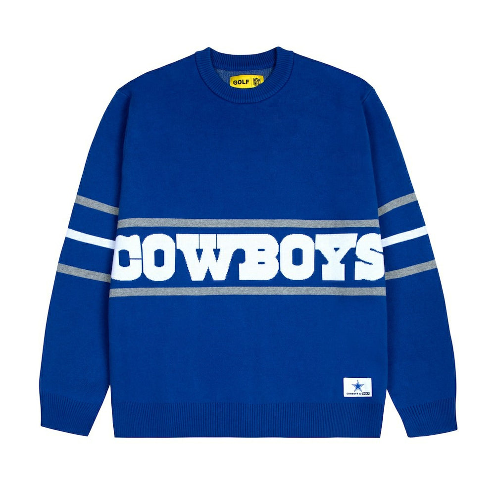 Dallas Cowboys GOLF WANG Jacquard Pullover Sweater | NFL Online