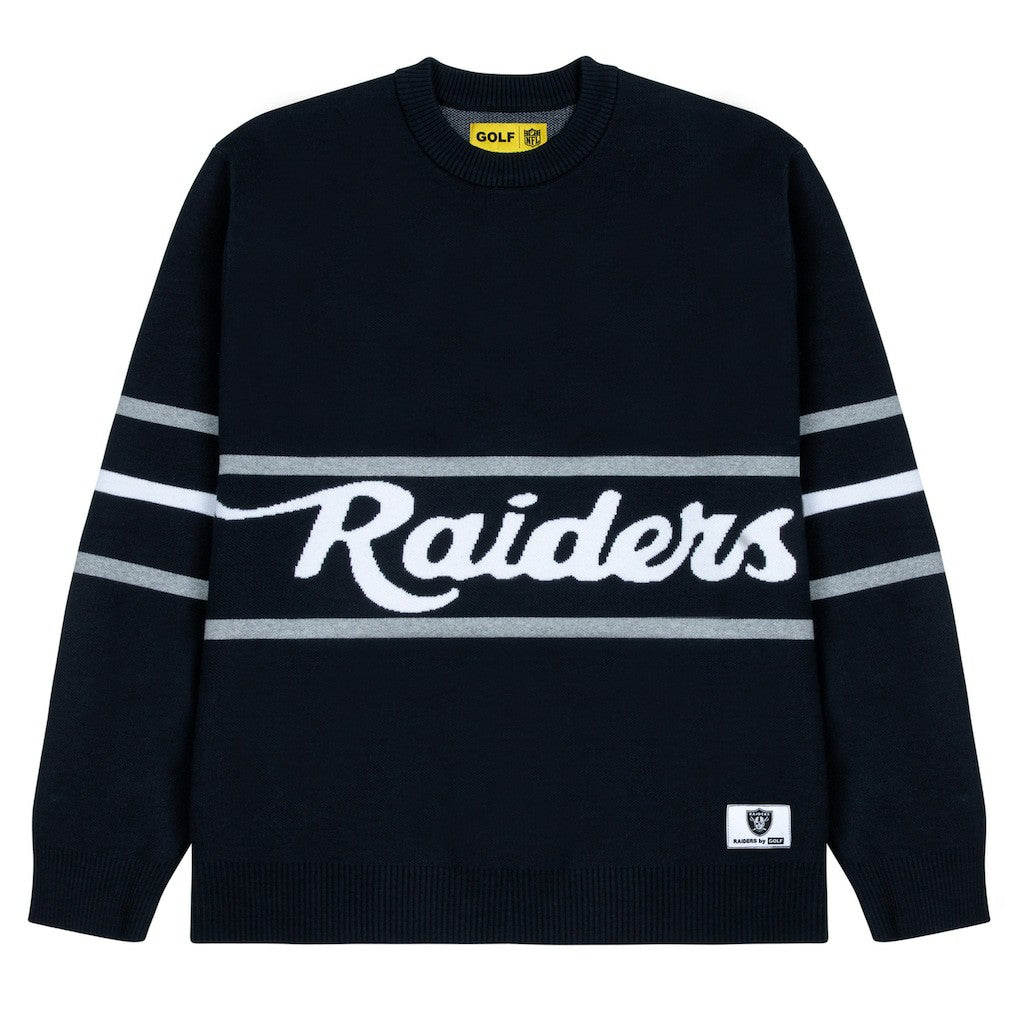 Las Vegas Raiders GOLF WANG Jacquard Pullover Sweater | NFL Sale