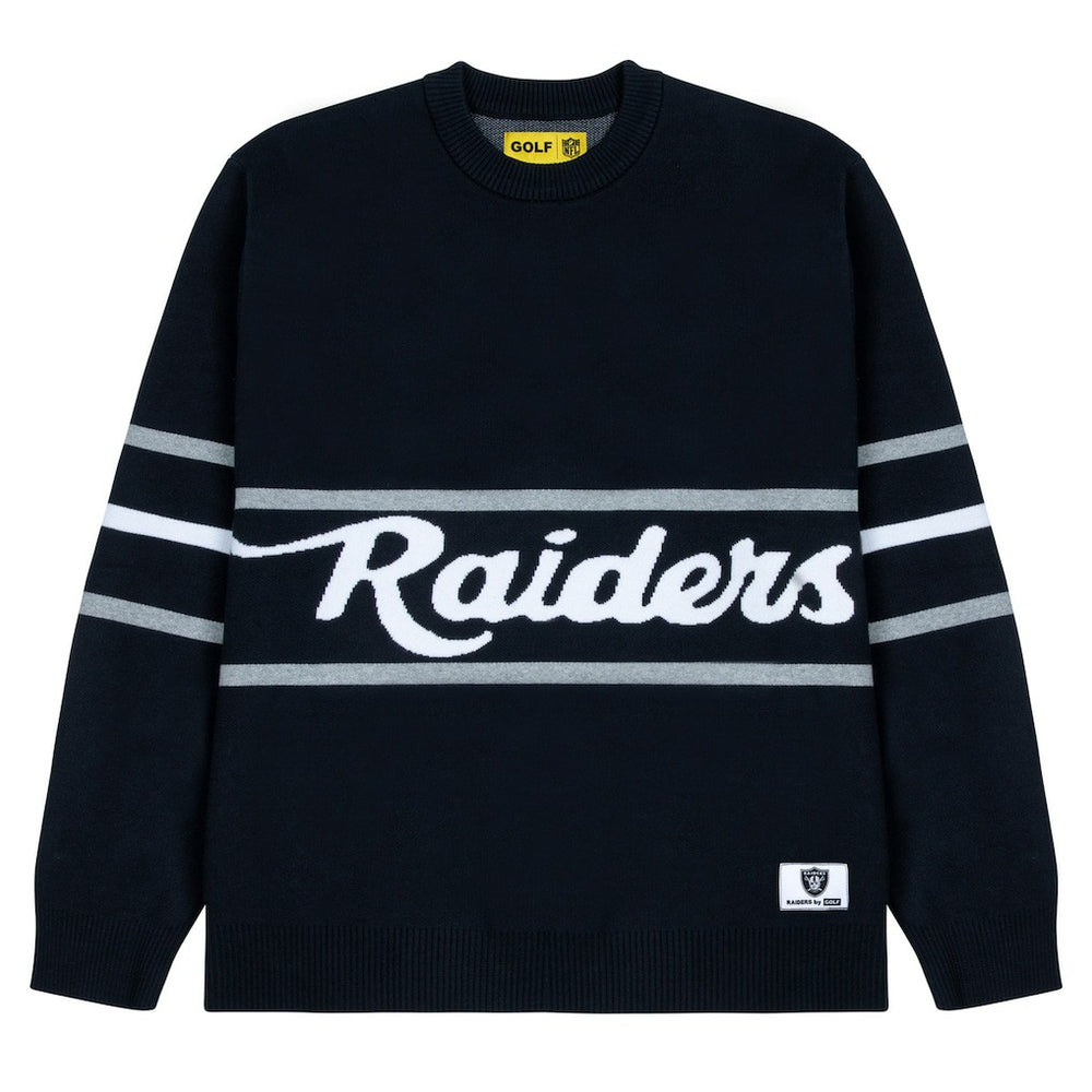 Las Vegas Raiders GOLF WANG Jacquard Pullover Sweater | NFL Sale