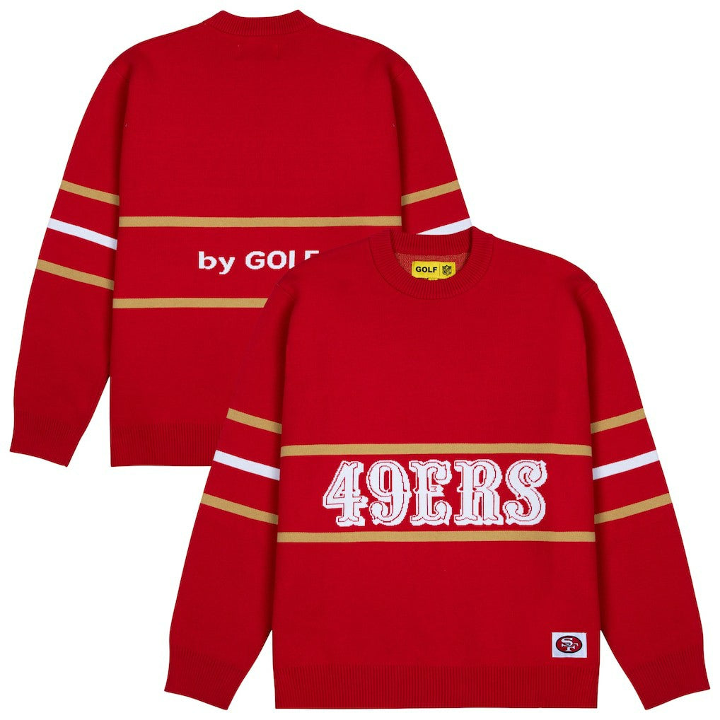 San Francisco 49ers GOLF WANG Jacquard Pullover Sweater | NFL US