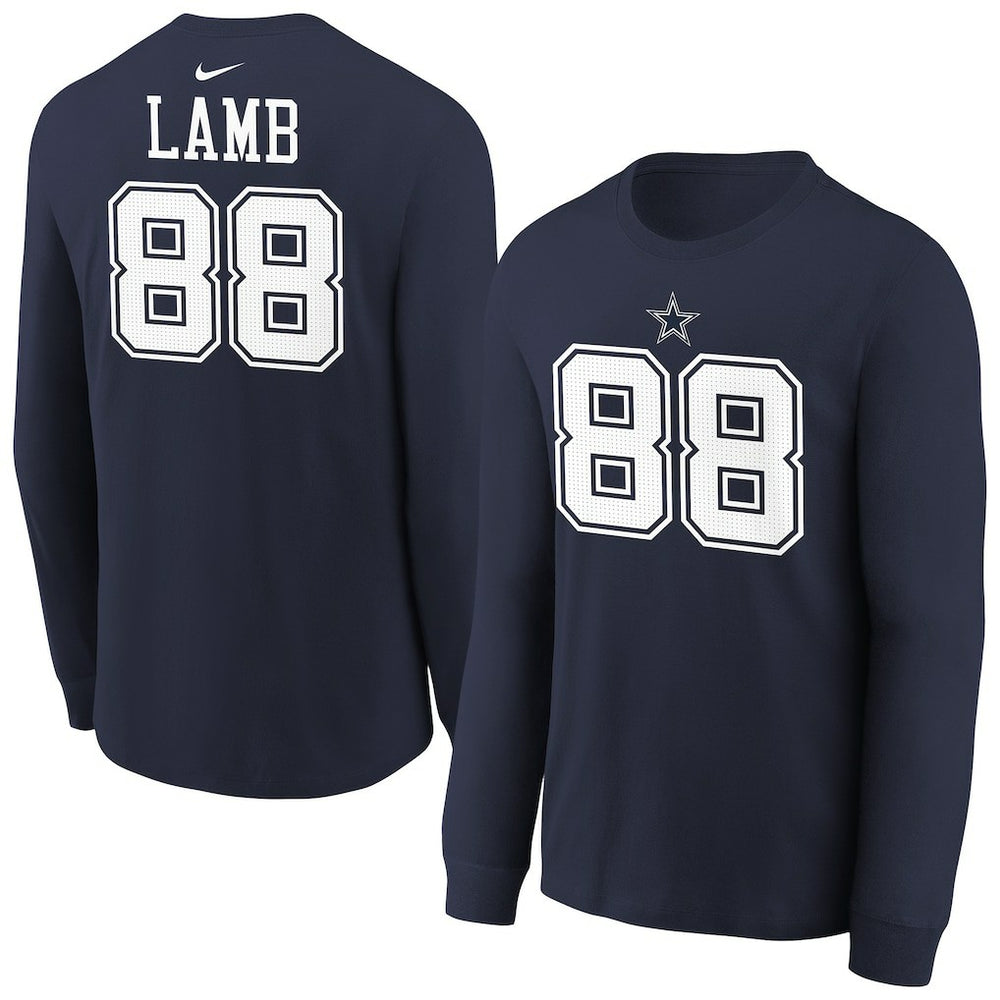Dallas Cowboys CeeDee Lamb  Youth Player Name & Number Long Sleeve T-Shirt | NFL Sale