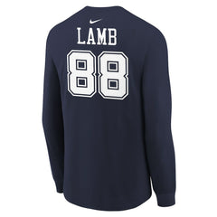 Dallas Cowboys CeeDee Lamb  Youth Player Name & Number Long Sleeve T-Shirt | NFL Sale