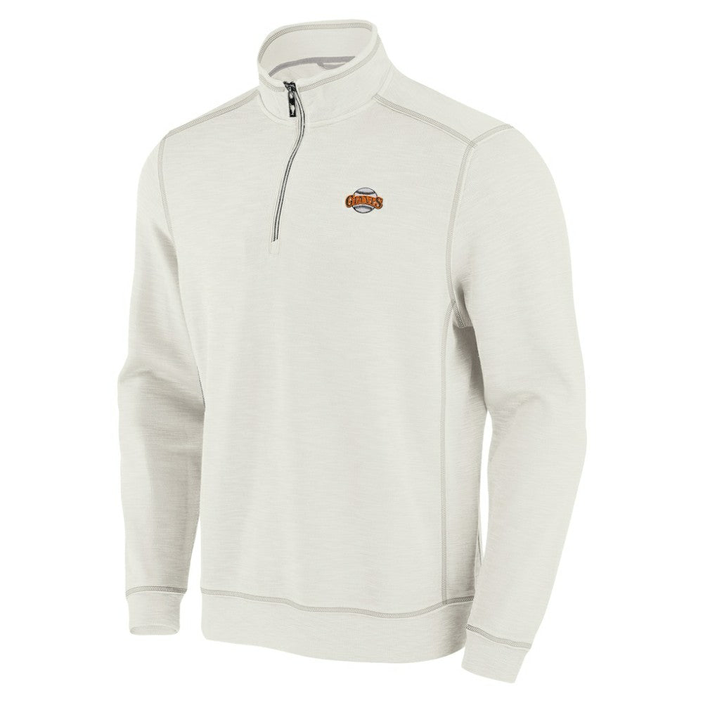 San Francisco Giants Tommy Bahama Sport Tobago Bay Tri-Blend Half-Zip Sweatshirt - MLB Sweatshirts