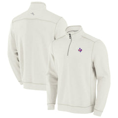 Texas Rangers Tommy Bahama Sport Tobago Bay Tri-Blend Half-Zip Sweatshirt - MLB Sweatshirts