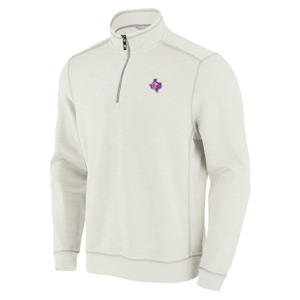 Texas Rangers Tommy Bahama Sport Tobago Bay Tri-Blend Half-Zip Sweatshirt - MLB Sweatshirts