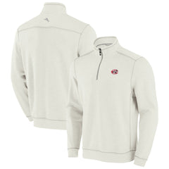 Cincinnati Reds Tommy Bahama Sport Tobago Bay Tri-Blend Half-Zip Sweatshirt - MLB Sweatshirts